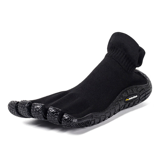 zapatillas barefoot negras GallonShark con dedos separados