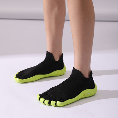 Zapatillas Minimal Socknit Amarillo con diseño barefoot y confort para ejercicio indoor