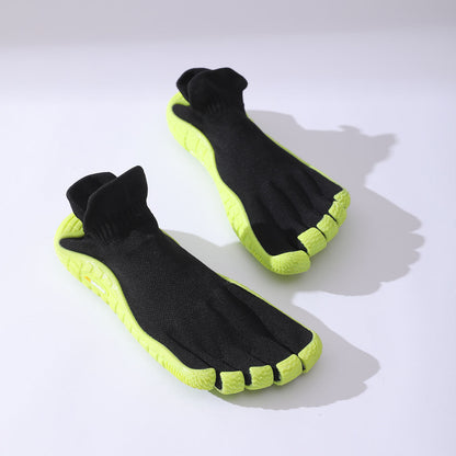 Zapatillas Minimal Socknit amarillo diseño barefoot para confort y equilibrio