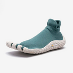 Minimal Socknit - Turquoise/White